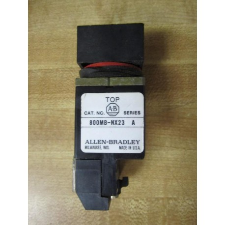 Allen Bradley 800MB-NX23 Selector Switch WO Knob - Used