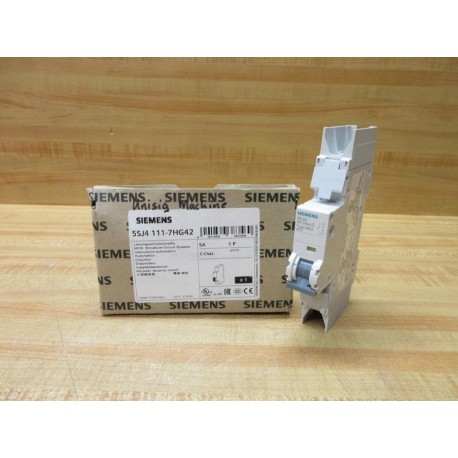 Siemens 5SJ4111-7HG42 5A Circuit Breaker 5SJ41117HG42