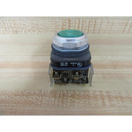 Allen Bradley 800TA1 Green Pushbutton  800T-A1 w800T-XA - Used