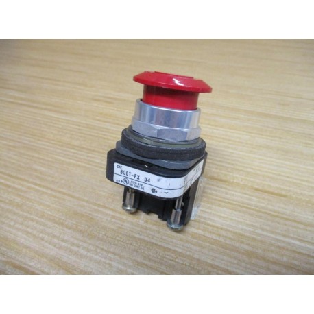 Allen Bradley 800T-FXD4 Pushbutton 800TFXD4 Red, W 800T-XD4 - Used