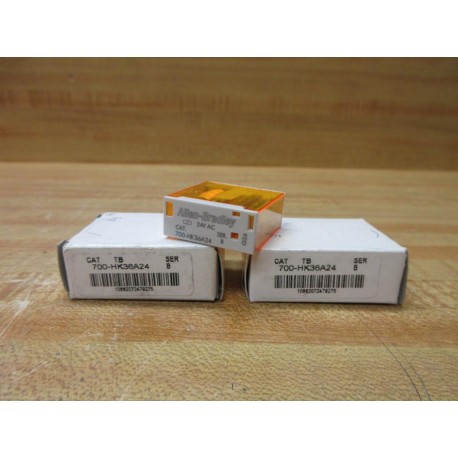 Allen Bradley 700-HK36A24 Relay 700HK36A24 Series B (Pack of 2)