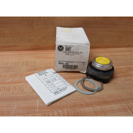 Allen Bradley 800T-A9 Flush Head Push Button 800TA9
