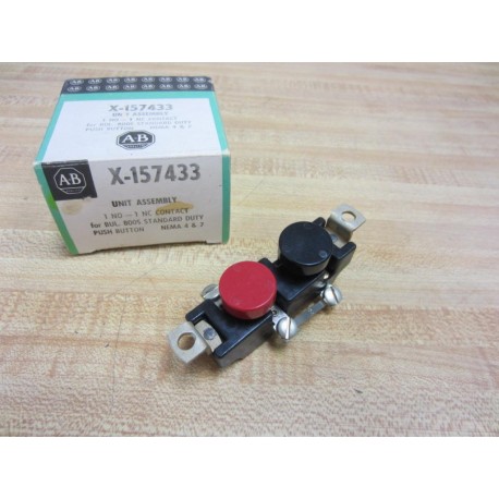 Allen Bradley X-157433 Pushbutton Unit Assembly X157433