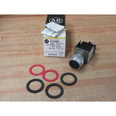 Allen Bradley 800MR-B2 Momentary Pushbutton Unit 800MRB2 Series C WContact