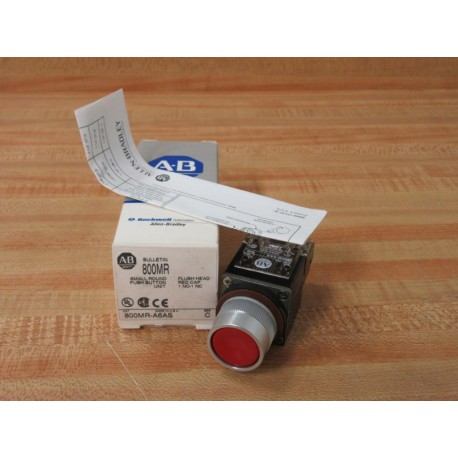 Allen Bradley 800MR-A6AS Small Round Push Button 800MRA6AS