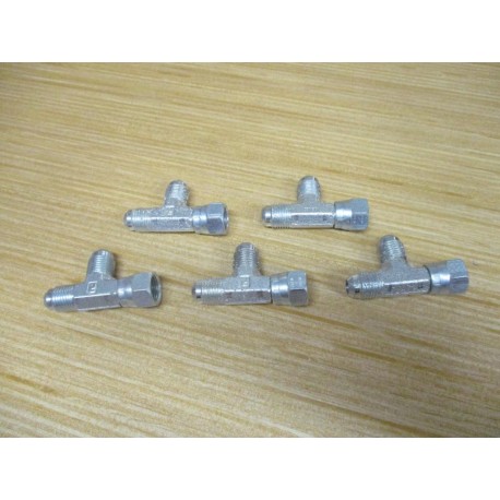 Parker 6R6X-S 37° Flare, Run Tee (Pack of 5) - New No Box