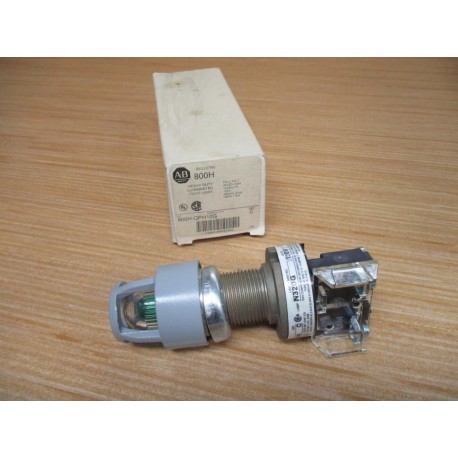Allen Bradley 800H-QPH10G Pilot Light 800HQPH10G Green