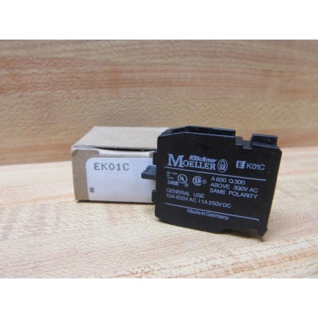 Moeller Klockner EK01C Eaton Contact Block