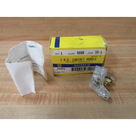Square D 9998-SO1 Contact Module 9998-S01
