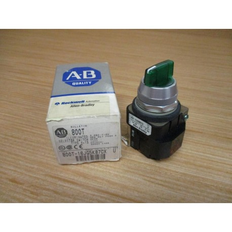 Allen Bradley 800T-16JG5KB7CX Illuminated Selector Switch