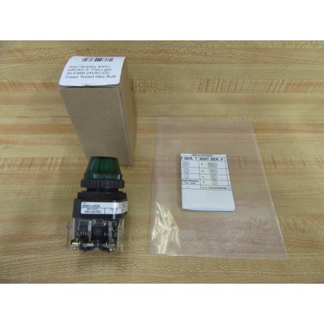 Allen Bradley 800H-QR24G Pilot Light Assembly