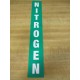 Lab Safety Supply Nitrogen Vinyl Nitrogen Label (Pack of 10) - New No Box