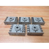 IDEC SR2P-06 Relay Socket SR2P06 (Pack of 5) - Used