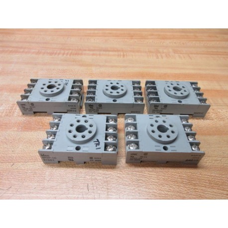 IDEC SR2P-06 Relay Socket SR2P06 (Pack of 5) - Used
