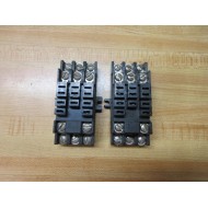 Dayton 5X853B Relay Socket Base (Pack of 2) - Used