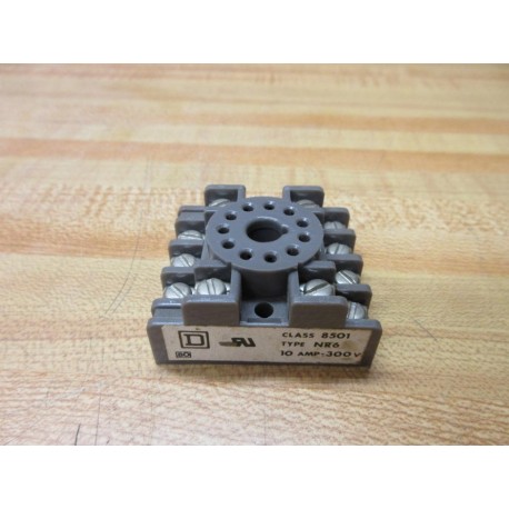 Square D 8501-NR6 Schneider Electric Relay Socket 8501NR6 - New No Box