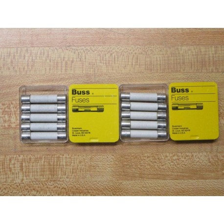 Buss MDA-15 Cooper Bussmann Fuse Cross Ref 1CL96 White (Pack of 10)