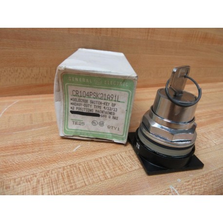 General Electric CR104PSK21A91L Selector Switch GE