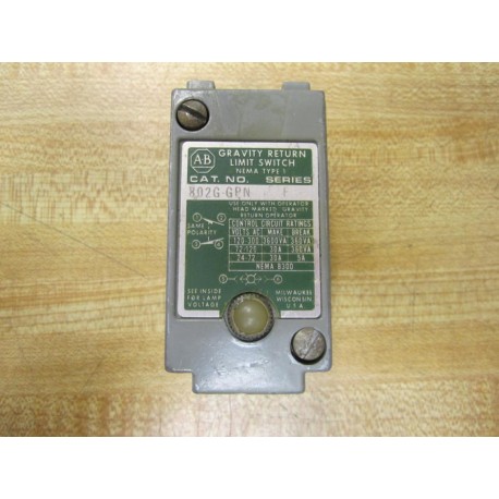 Allen Bradley 802G-GPN Limit Switch 8002GGPN Series F - Used