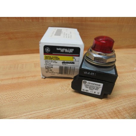 General Electric CR104PLT22R Push To Test Switch GE