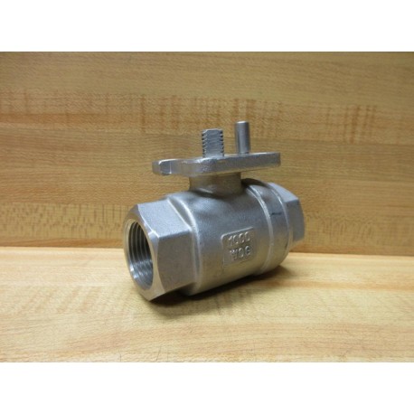 1000WOG Stainless Steel Ball Valve F03F04 - New No Box