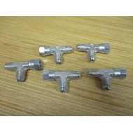 Parker 4R6X-S Triple-Lok 37° Flare Run Tee 4R6XS (Pack of 5) - New No Box