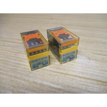 IDEC RU4S-C-A110 Relay RU4SCA110 (Pack of 2) - New No Box