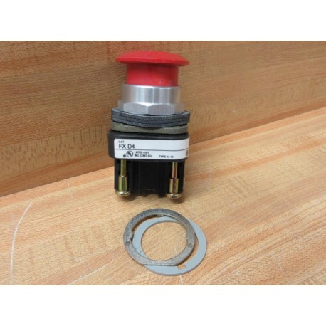 Allen Bradley 800T-FXD4 Push Button 800TFXD4 Red W800T-XD4 Ser. T - New No Box