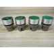 Allen Bradley 800EM-F3 Green Button 800EMF3 (Pack of 4) - Used