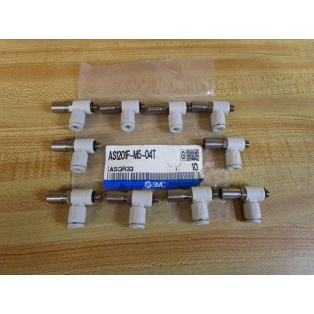 SMC AS1201F-M5-04T Pneumatic Fitting ASQR33 (Pack of 10)