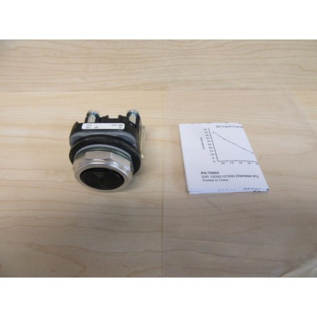 Allen Bradley 800T-A2D2 Button Black - New No Box