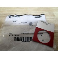 Allen Bradley 800T-X648J Legend 800TX648J Emergency Stop