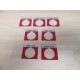 Allen Bradley 800T-X504 "Emerg Stop" Plate 800TX504 (Pack of 7) - New No Box