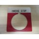 Allen Bradley 800T-X504 "Emerg Stop" Plate 800TX504 (Pack of 7) - New No Box