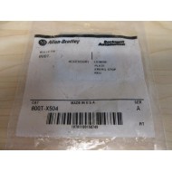 Allen Bradley 800T-X504 "Emerg Stop" Plate 800TX504