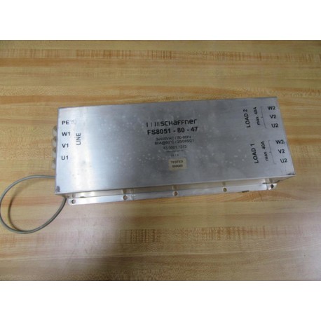 Schaffner FS8051-80-47 Electronic Filter FS80518047 - Used