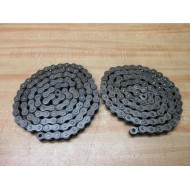 Stronghold 60206 Fastenal Roller Chain 40-1R 2-Pieces 103" Length - New No Box