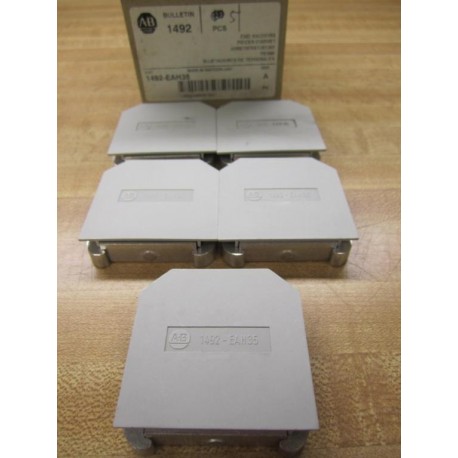 Allen Bradley 1492-EAH35 End Anchors 1492EAH35 (Pack of 7) - Used
