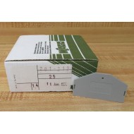 Wago 281-312 End Plate 281312 (Pack of 25)