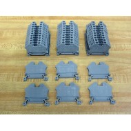 Morsettitalia EURO 4 Terminal Block 43409 Grey (Pack of 36) - New No Box