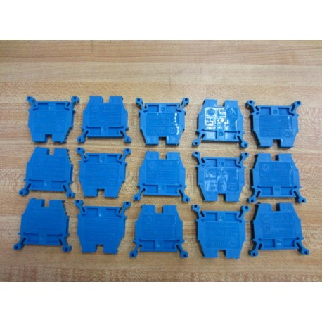 Allen Bradley 1492-W3 Terminal Blocks 1492W3 Blue 1492-W3B (Pack of 15) - New No Box