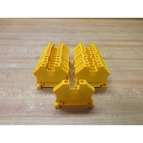 Morsettitalia EURO 4 Terminal Block Yellow (Pack of 23) - New No Box