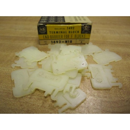 Allen Bradley 1492-N18 End Barrier 1492N18 Series A (Pack of 97) - New No Box