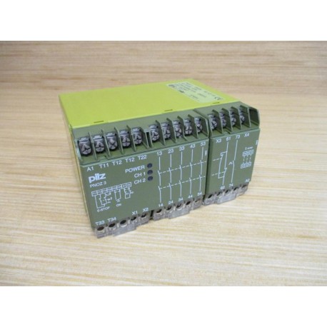 Pilz PNOZ-3-24VDC-5S-1O-1W Safety Relay 474894 Chipped - Used