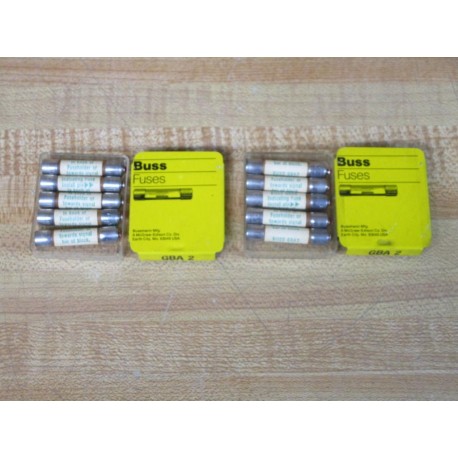 Buss GBA-2 Bussmann Fuse Cross Ref 1CC02 (Pack of 10)