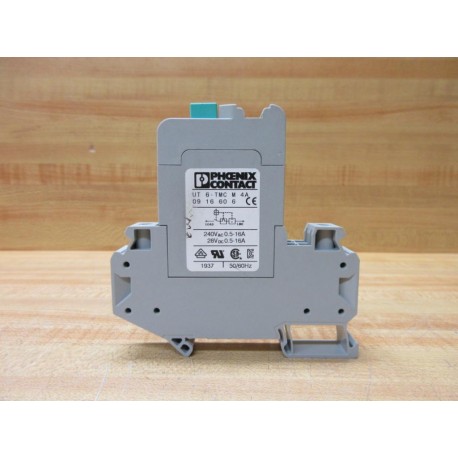 Phoenix Contact UT 6-TMC M 4A Circuit Breaker 0916606 - Used