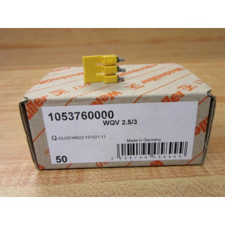 Weidmuller WQV2.53 Terminal Cross Connector 1053760000 (Pack of 46) - New No Box