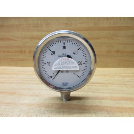 Wika 8100NNER Pressure Gauge 0-60-PSI - New No Box
