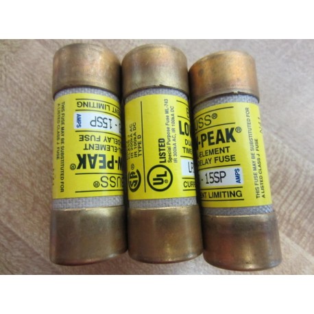 Bussmann LPJ-15SP Bussmann Fuse Cross Ref 4XF32 (Pack of 3) - New No Box
