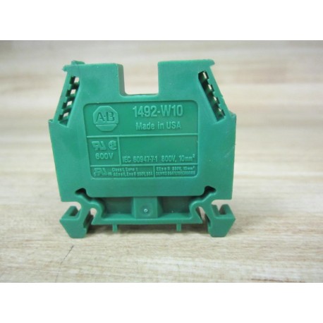 Allen Bradley 1492-W10 Block 1492W10 Green 1492-W10G (Pack of 19) - New No Box